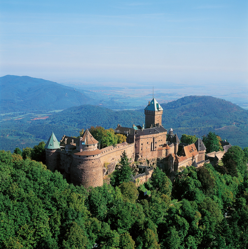 © Serge Lohner - Vue aérienne Château du Haut-Koenigsbourg