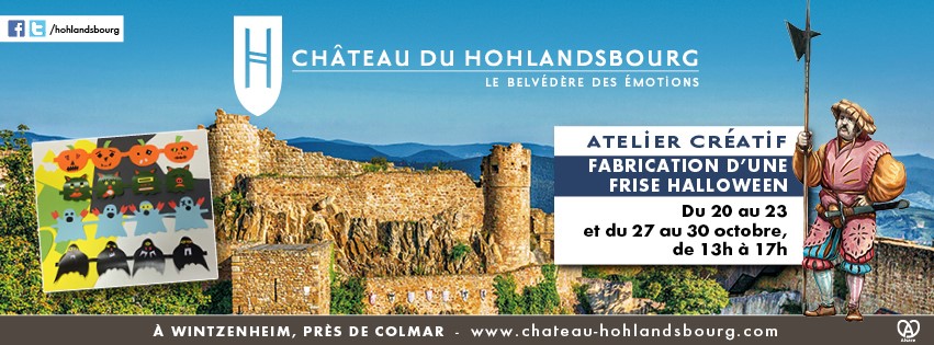Château du Hohlandsbourg - fabrication d'une frise Halloween 2020