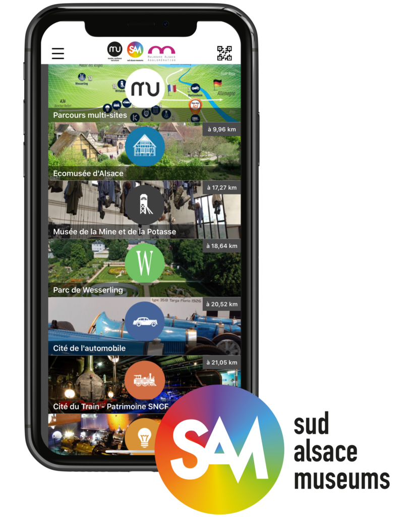 Application de visite des musées de l’agglomération mulhousienne SAM!