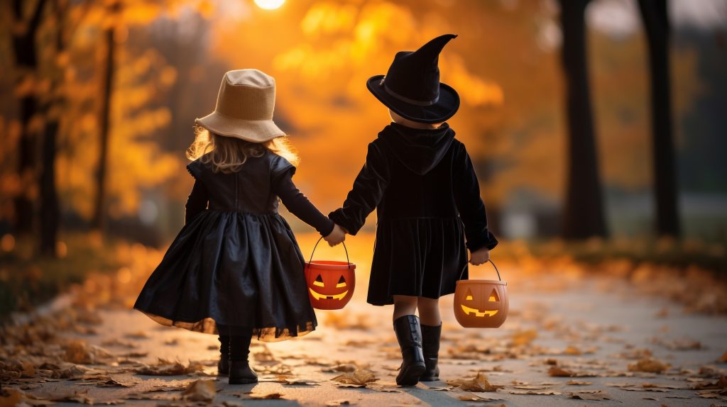Halloween en Alsace 2023 - des enfants déguisés
